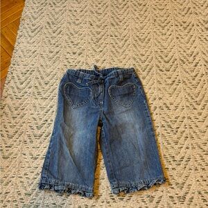 Mini Boden Heart Jeans Girls size 5-6